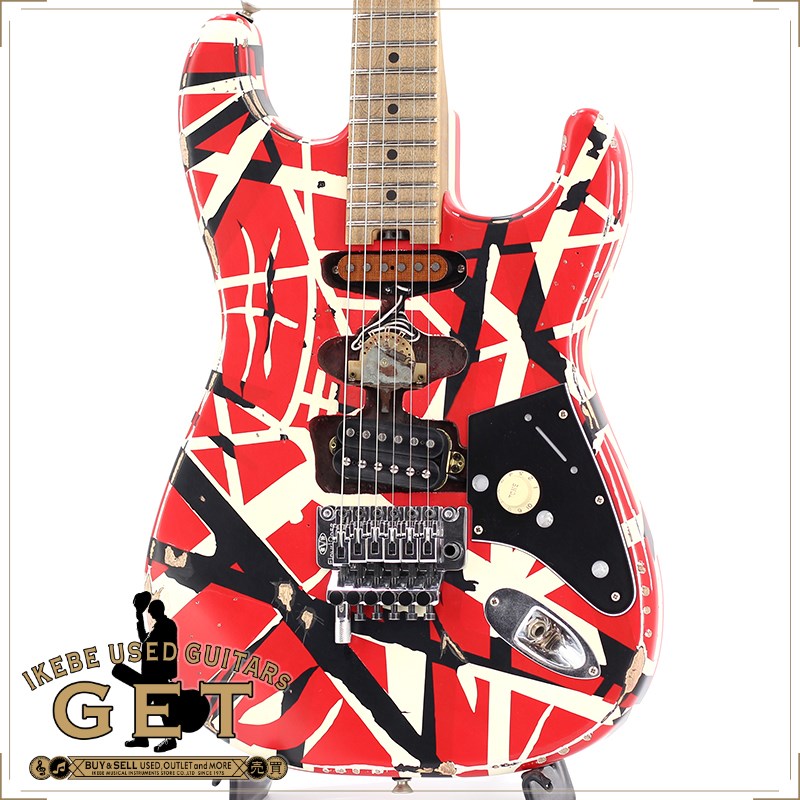 EVH EVH Striped Frankenstein Frankie Red Black Stripes Relicの画像